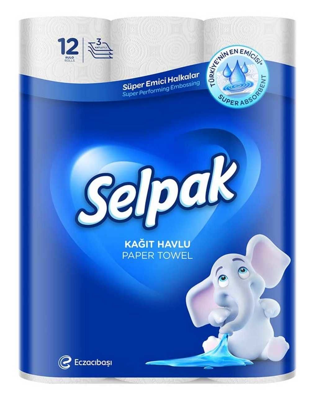 Selpak 3katlı Kağıt Havlu 12li